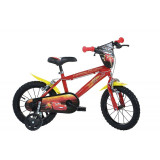 Bicicleta pentru copii CARS, 14 inch, maxim 50 kg, 4 ani+, Dino Bikes