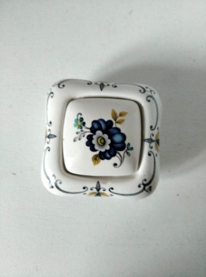 * Caseta miniatura, portelan, Fiore D&amp;#039;Arancio Terni, 5.5x5.5x3cm foto