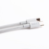 Cablu de date /incarcare USB-C - USB-C 3.1 gen2 3A 60W alb 55447C-WH Delight