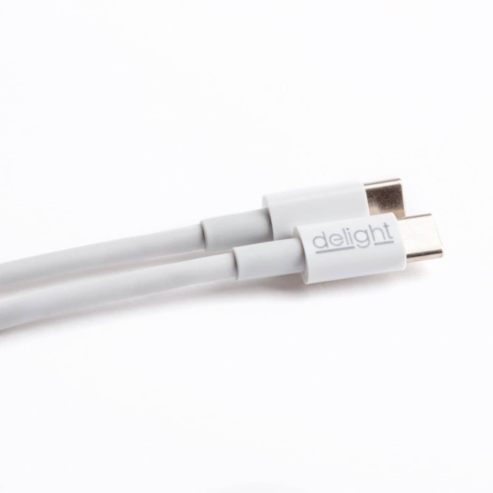 Cablu de date /incarcare USB-C - USB-C 3.1 gen2 3A 60W alb 55447C-WH Delight