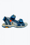 Cumpara ieftin Sandale de piele naturala cu scai Brantano 26, Talpa picior: 15,5 cm, Albastru, 26 EU