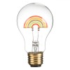 Lampă LED, Model Curcubeu, USB Type C, Sticlă, Diametru 6x10cm, Transparent, Oem