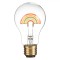 Lampă LED, Model Curcubeu, USB Type C, Sticlă, Diametru 6x10cm, Transparent