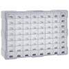 VidaXL Organizator cu 64 de sertare, 52 x 16 x 37,5 cm