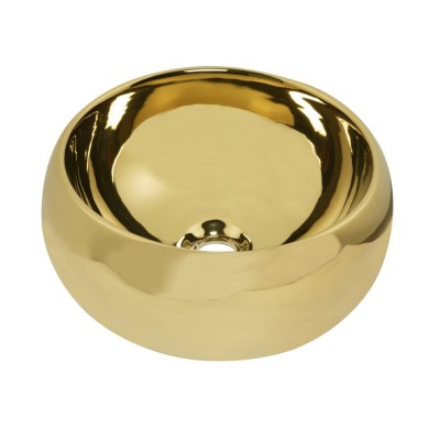 Lavoar cu design ceramic auriu KR-802 foto