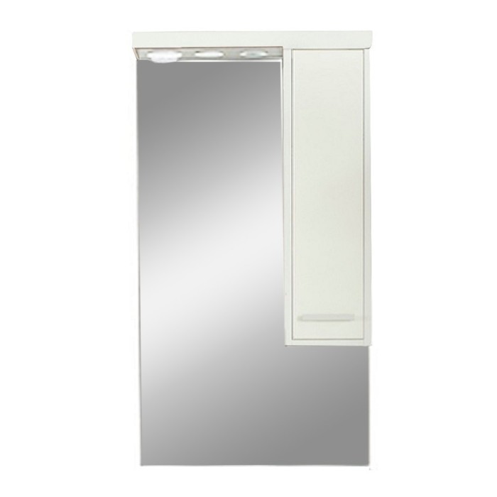 Dulap suspendat Nerva 55 cm cu oglindă, alb
