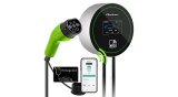 Stație de &icirc;ncărcare EV Qoltec 2-&icirc;n-1 Tip2 | 22kW | Wi-fi | LCD | RFID | 3 faze | Wallbox | 5m