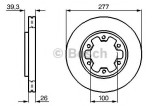Disc frana NISSAN TERRANO II (R20) (1992 - 2007) BOSCH 0 986 478 532