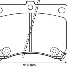 Placute frana Mazda 323 C 4 (Bg), 323 C 5 (Ba), 323 F 4 (Bg), 323 F 5 (Ba), 323 P 5 (Ba), 323 S 4 (Bg), 323 S 5 (Ba), Mx-3 (Ec) SRLine parte montare