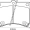 Placute frana Mazda 323 C 4 (Bg), 323 C 5 (Ba), 323 F 4 (Bg), 323 F 5 (Ba), 323 P 5 (Ba), 323 S 4 (Bg), 323 S 5 (Ba), Mx-3 (Ec) SRLine parte montare