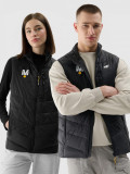 Vestă din puf cu umplutură sintetică unisex 4F x Drift Masters - neagră, 4F Sportswear