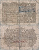 Bancnota 25 Bani 1917, Regatul Rom&acirc;niei, P-M1b - Numismatică Rom&acirc;nia