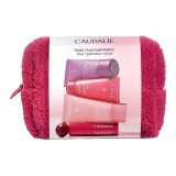 Caudalie Set cosmetic pentru călătorii pe timp de iarnă Balsam de buze + gel de curățare + cremă hidratantă + loțiune de corp