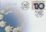 2009 Romania - FDC 10 ani de la introducerea monedei EURO (varietate cu folio auriu), LP 1825 a