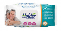 Servetele umede igienice, pentru adulti, Holder, 1 pachet x 52 bucati foto