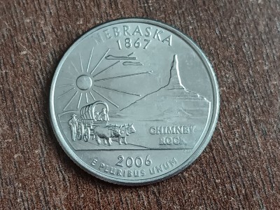 M3 C50 - Quarter dollar - sfert dolar - 2006 - Nebraska - P - America USA foto