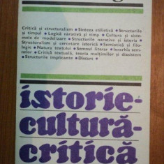 ISTORIE-CULTURA-CRITICA - CESARE SEGRE BUCURESTI 1986