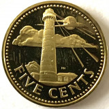 BARBADOS 5 CENTS 1973 PROOF