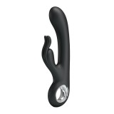 Vibrator Rabbit Carina, Negru, 19 cm