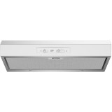 Hota traditionala HSN61210W, 3 trepte de putere, 1 motor, Putere de absorbtie 272 mc/h, Clasa E, Alb
