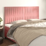 Cumpara ieftin Tăblii de pat, 4 buc, roz, 100x5x78/88 cm, catifea