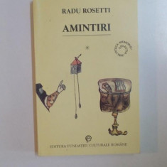 AMINTIRI , VOL I de RADU ROSETTI , 1996