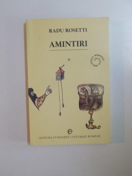 AMINTIRI , VOL I de RADU ROSETTI , 1996