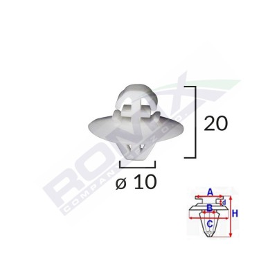 Element Fixare Bandouri Laterale Pentru Crafter / Sprinter Set 10 Buc 139440 C60394-RMX foto