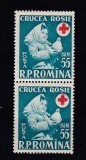 ROMANIA 1957 LP 438 SAPTAMANA CRUCII ROSII PERECHE MNH