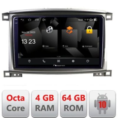 Navigatie Toyota Land Cruiser L100 2002-2008 5510-L100 Android Octa Core 720p 4+64 DSP 360 camera carplay android auto v1 CarStore Technology foto