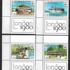 B0979 - Kiribati 1980 - Expo Londra 4v neuzat,perfecta starecu vignete