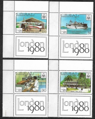 B0979 - Kiribati 1980 - Expo Londra 4v neuzat,perfecta starecu vignete foto