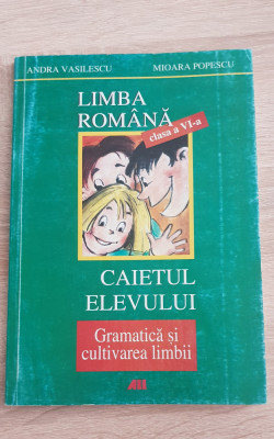 Limba rom&amp;acirc;nă clasa a VI-a. Caietul elevului - Andra Vasilescu, Mioara Popescu foto