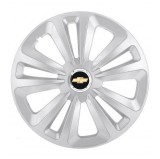 Cumpara ieftin Set 4 Capace Roti, potrivite jantelor de R15, pentru Chevrolet, model terra cromat, Autohelix MSA