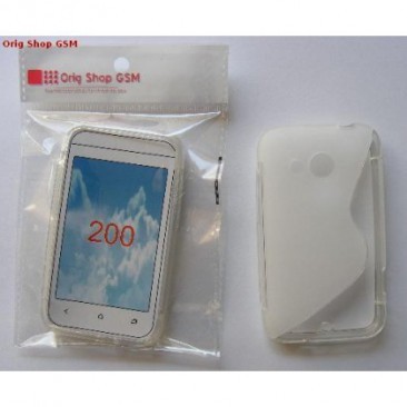 HUSA SILICON S-LINE HTC DESIRE 200 TRANSPARENT foto