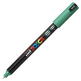 Marker UNI PC-1MR Posca, 0.7 mm,varf fin metalic,verde
