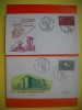 HOPCT PLIC FDC S NR 538 SET 2 FDC SCOALA EUROPEANA SI PLANUL SCHUMAN 1960 LUXEMBURG -NECIRCULAT