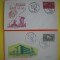 HOPCT PLIC FDC S NR 538 SET 2 FDC SCOALA EUROPEANA SI PLANUL SCHUMAN 1960 LUXEMBURG -NECIRCULAT