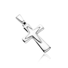 Pandantiv argint - cruce cu altp cruce în mijloc