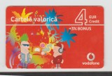 bnk card Romania - Vodafone - Reincarcare Cartoons 4 EUR + 3% BONUS - Col:RO-VOD-REF-0015C