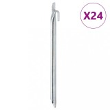 VidaXL Țăruși de cort 24 buc. formă V 29,5 cm &Oslash;20 mm oțel galvanizat