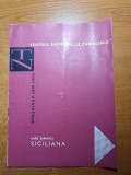 Program teatrul national 1961-1962-siciliana cu m.fotino,d. radulescu,al.giugaru