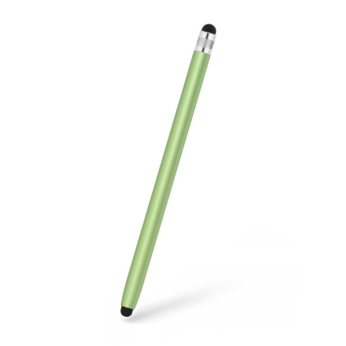 Stylus pen Techsuit, 2in1 universal, Android, iOS, aluminiu, verde, JC01
