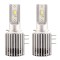 Set 2 LED-uri Auto Techstar&reg; X9, H15, CSP si ZES 40w, 4000 Lumeni, 6500K, AUTO, 12-24 Volti, EPISTAR, Canbus, Radiator Aluminiu