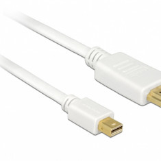Cablu mini Displayport 1.1 la HDMI T-T 0.5m Alb, Delock 83993
