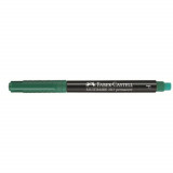 Marker Verde Permanent cu Radiera Faber-Castell Multimark, Varf F, Evidentiatoare, Markere Permanente CD Faber Castell, Marker cu Radiera, Marker Pers