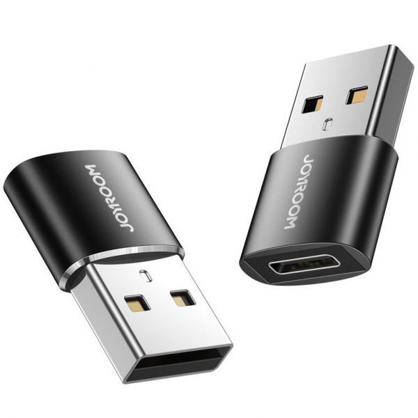 Adaptor Date si Incarcare USB-C - USB-A Joyroom S-H152, Set 2 bucati, Negru