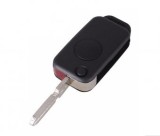 Set 2 bucati - Carcasa cheie 1 buton Topautochei&amp;#174; compatibila cu Mercedes Benz C E S ML SL ML55 AMG S500 SL500, lamela HU39