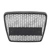 Grila masca fata AUDI A6 (C6), 10.2008-03.2011 model RS6,Negru stralucitor; fara emblema, fagure