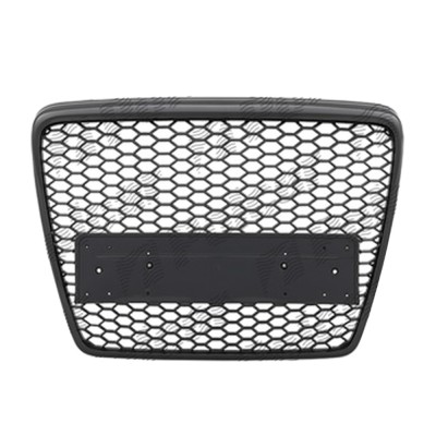 Grila masca fata AUDI A6 (C6), 10.2008-03.2011 model RS6,Negru stralucitor; fara emblema, fagure foto